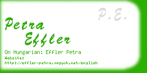 petra effler business card